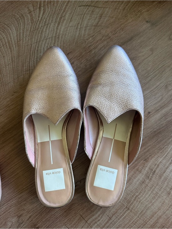 Dolce Vita Shoes - Dolce Vita Metallic Rose Slip-On Pointed Mules